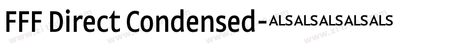 FFF Direct Condensed字体转换